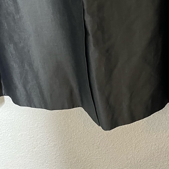 Carlisle Silk Trench Black Jacket Sz 16 - Picture 5 of 7